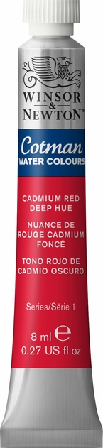 Winsor & Newton Cotman Watercolour 8ml Cadmium Red Deep Hue