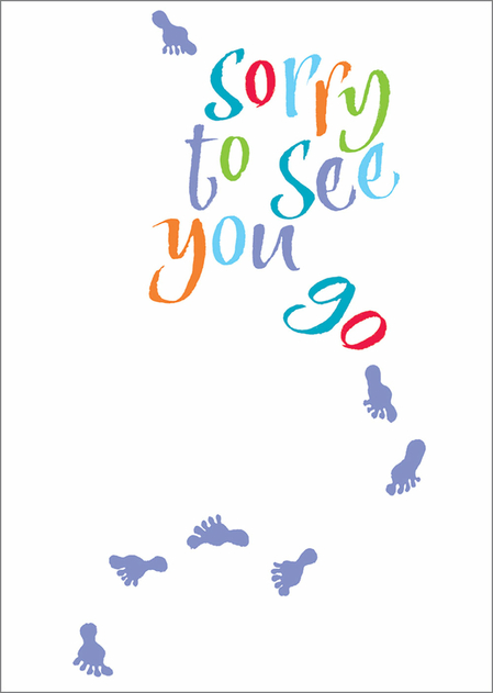 Image of Portfolio Sorry to See You Go Leaving Card