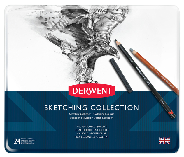 Derwent Professional Sketching Pencils (Pack of 24)