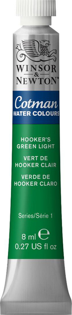 Winsor & Newton Cotman Watercolour 8ml Hookers Green Light