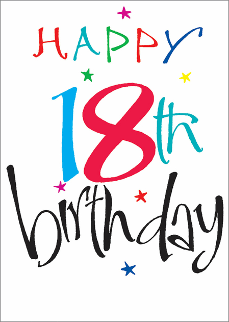 Image of Portfolio Happy 18th Birthday Card