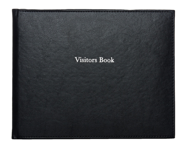 WHSmith Black Luxury Visitors Book | WHSmith