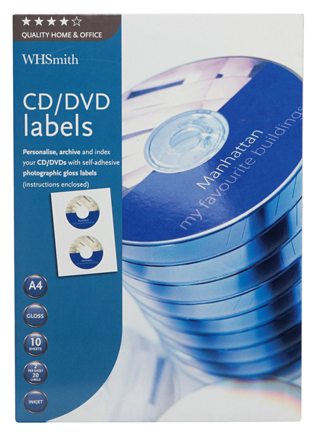 Cd And Dvd Labels Whsmith