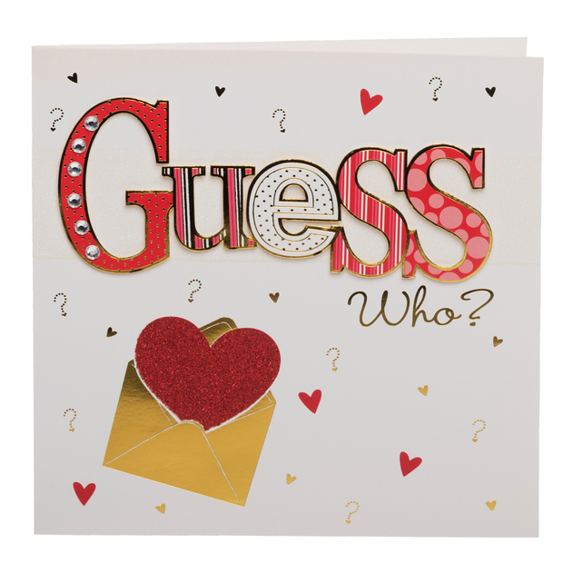 Image of WHSmith Guess Who? Valentine's Day Card