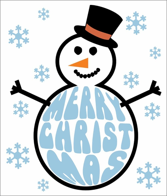 Image of Portfolio Happy Snowman Christmas Card