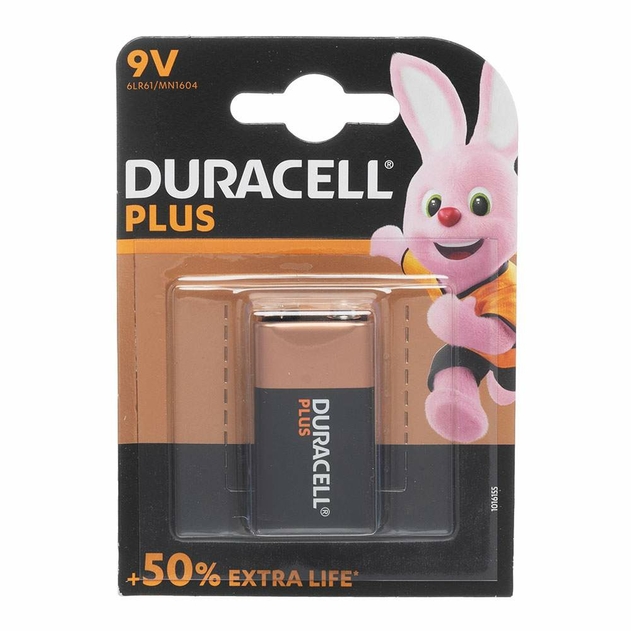 Duracell Plus Power Battery 9V (Pack of 1)
