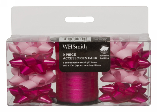 Image of WHSmith Pink 9 Piece Accessories Pack