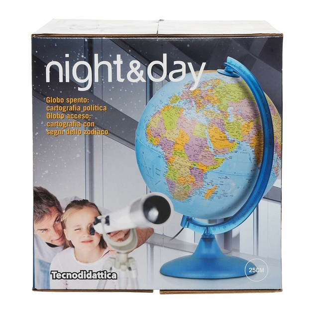 Image of Tecnodidattica Illuminated Night & Day Globe 25cm