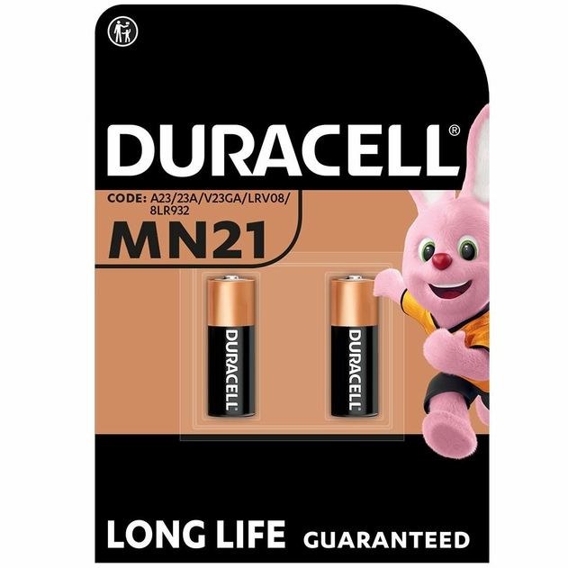 Image of Duracell Security MN21 12V Batteries (Pack of 2)