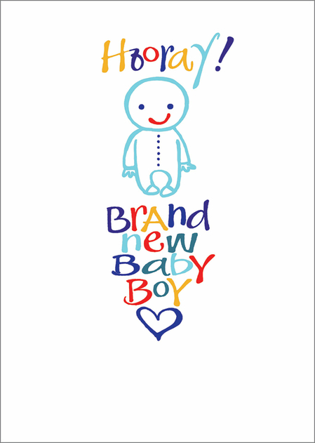 Image of Portfolio Hooray New Baby Boy Card