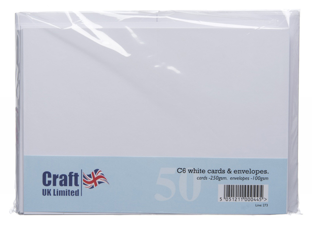 WHSmith Just A Note Blank Small  Notecards With White Envelopes Pack Of 10