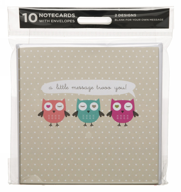 Image of WHSmith Owls Notecards (Pack of 10)