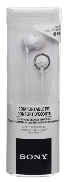 Sony MDR-EX15LP White Stereo Headphones