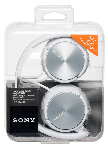 Image of Sony MDR-ZX310 White Stereo Headphones