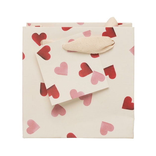 Image of Emma Bridgewater Small Heart Print Gift Bag