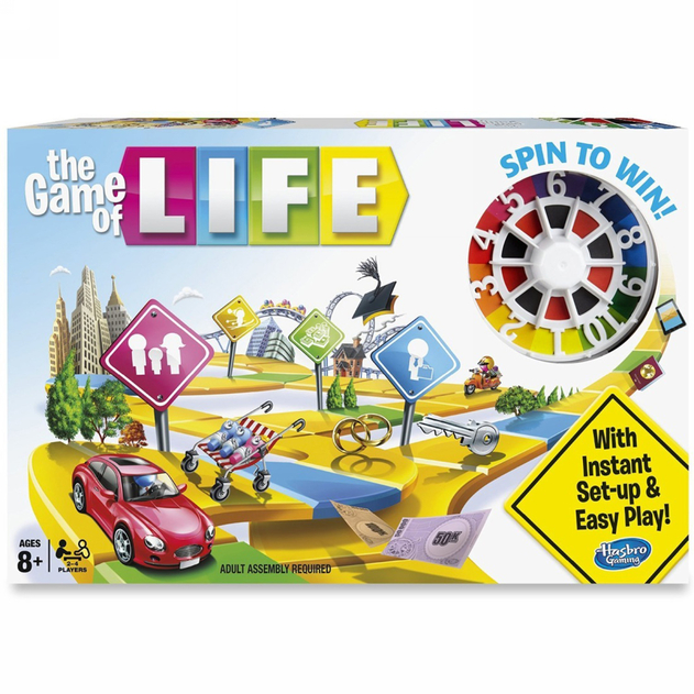 the game of life board close up