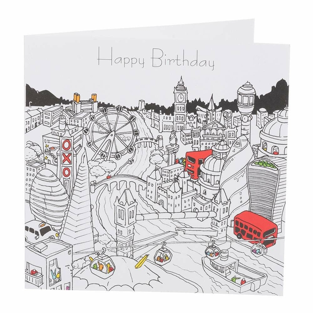 Image of Portfolio Illustrative London Walkie Talkie Greeting Card