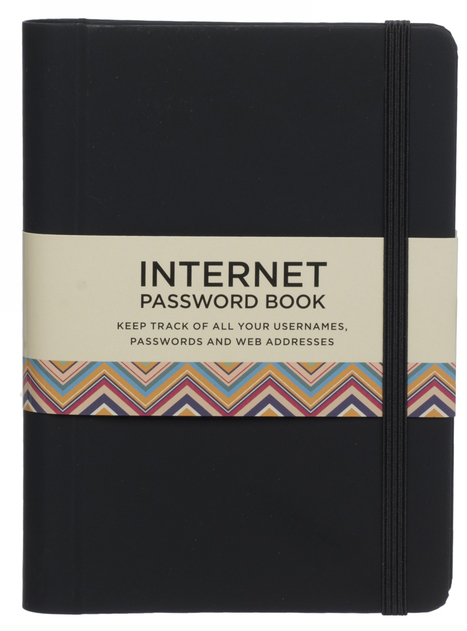 Whsmith Black Soft Touch A6 Internet Password Book Whsmith