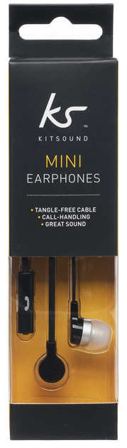 Image of Kitsound Black Mini Earphones