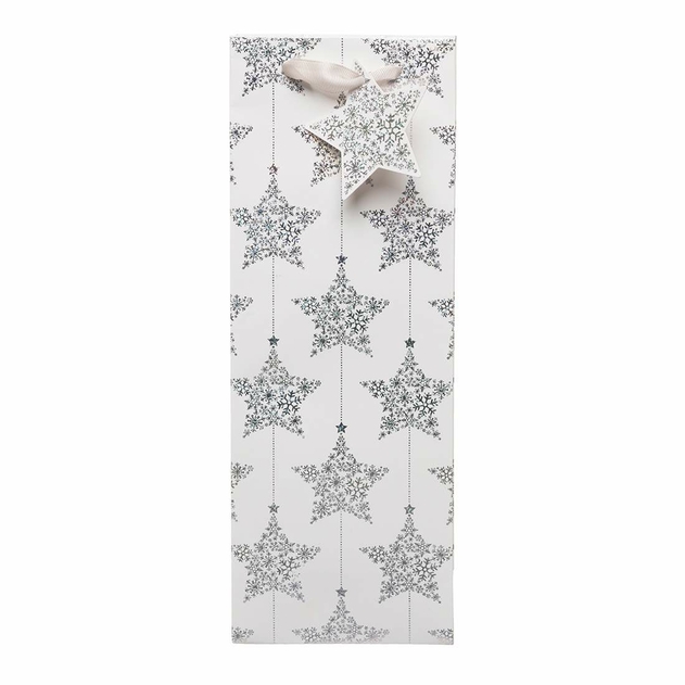Image of WHSmith Silver Stars Bottle Bag
