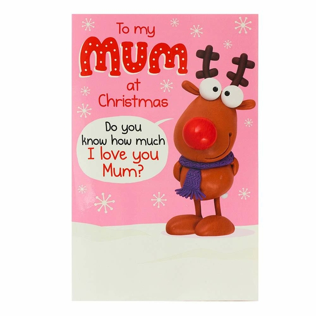 Image of UK Greetings Hanson White Mum Christmas Card