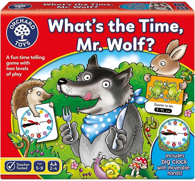 Image of Whats The Time Mr Wolf Time Telling Board Game