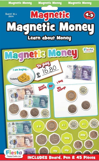 Image of Magnetic Learn Money Currency Counting Activity Chart