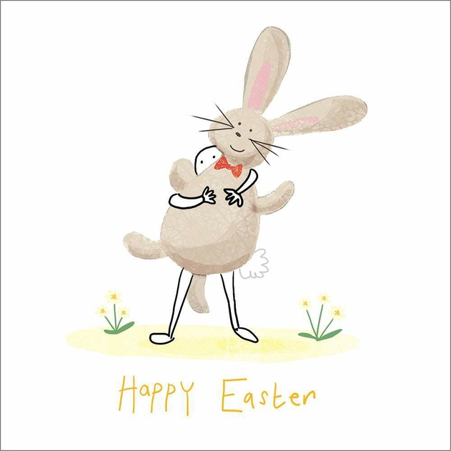 Image of Portfolio Hugging the Bunny Easter Card