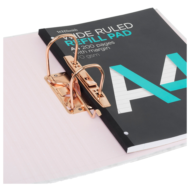 WHSmith Moderno Woman Marble Effect A4 Rollbound Lever Arch File WHSmith