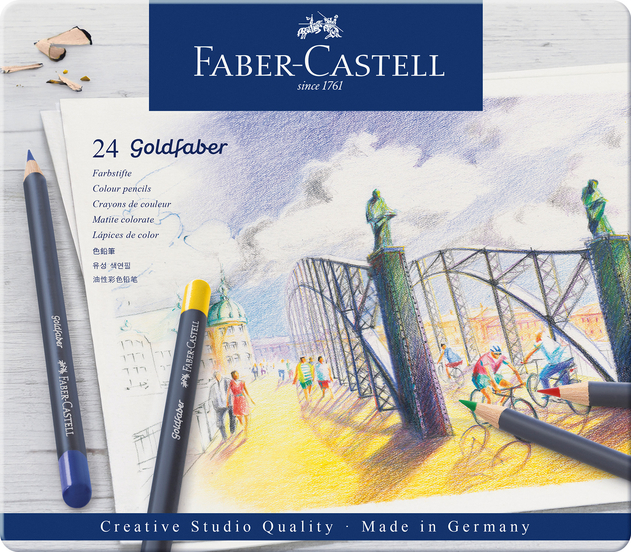 Faber-Castell Creative Studio Goldfaber Colouring Pencils (Pack of 24)