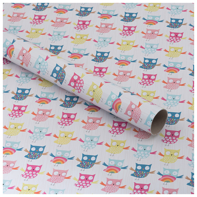 owl wrapping paper