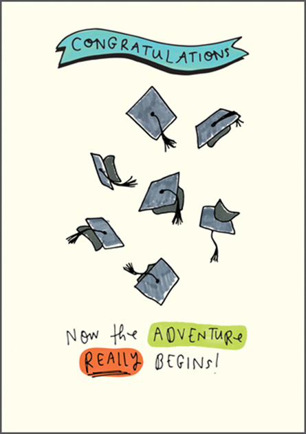 Image of Congratulations Now The Adventure Really Begins Graduation Card