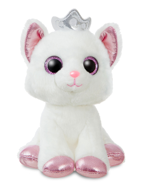 Image of Sparkle Tales Duchess White Cat with Crown 7In