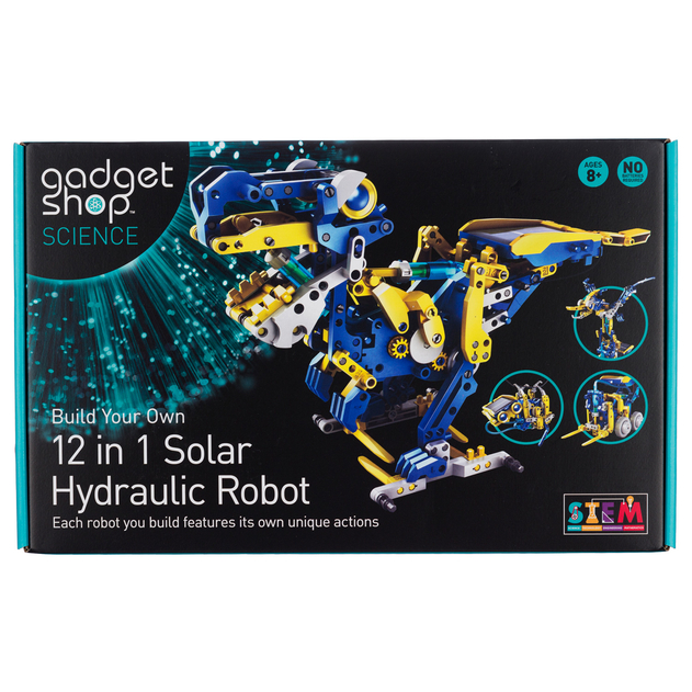 Image of Gadget Shop Science Build Your Own 12 in 1 Solar Hydraulic Robot
