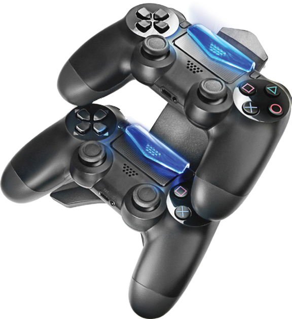 @Play PS4 Dual Controller USB Charging Station Black
