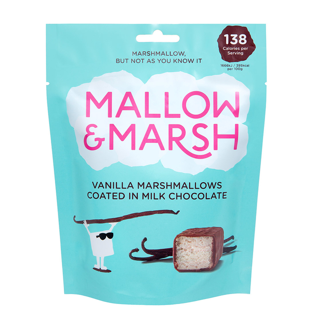 Image of Mallow & Marsh Vanilla Marshmallows Coated in Milk Chocolate