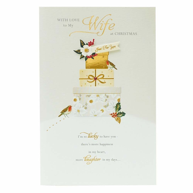 Image of UK Greetings Gibson Wife Christmas Card
