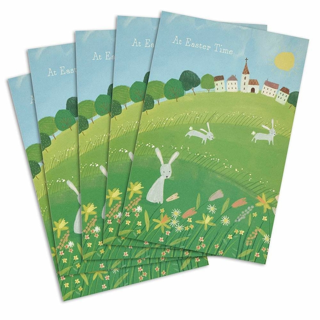 Image of UK Greetings Easter Bunnies Easter Cards (Pack of 5)