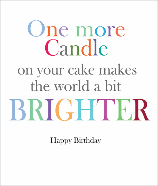 Image of Portfolio 'One More Candle' Blank Birthday Card