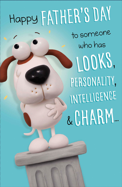 Image of Cheeky Dog Humorous Father's Day Card