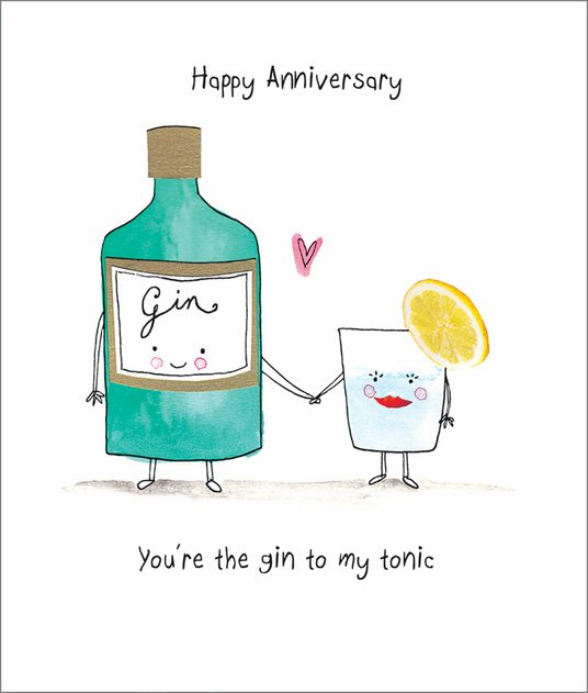 Image of Portfolio Gin & Tonic Our Anniversary Card