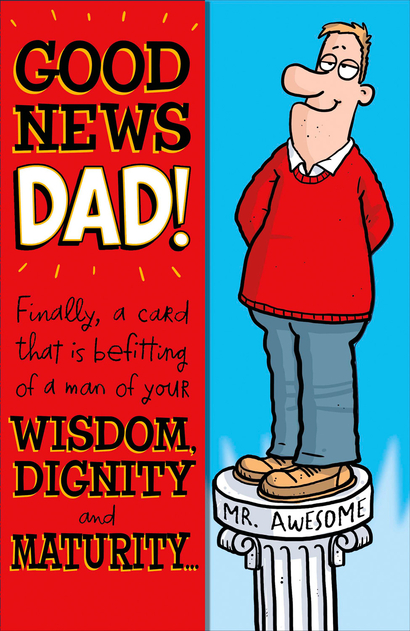 Image of Good News Dad! Father's Day Card