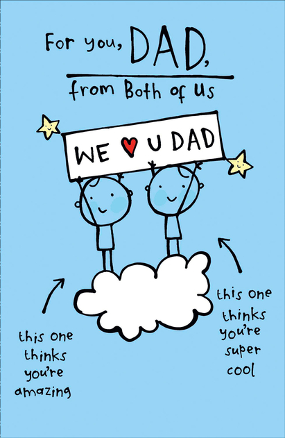 Image of For You, Dad, from Both of Us Father's Day Card