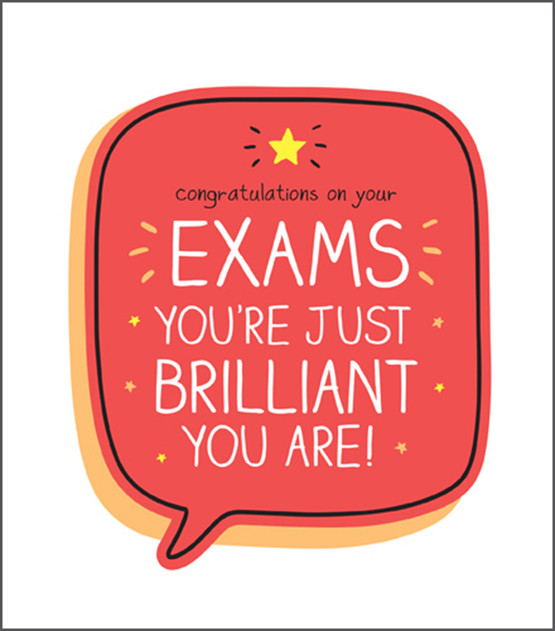 Image of Congratulations On Your Exams You're Just Brilliant You Are! Card