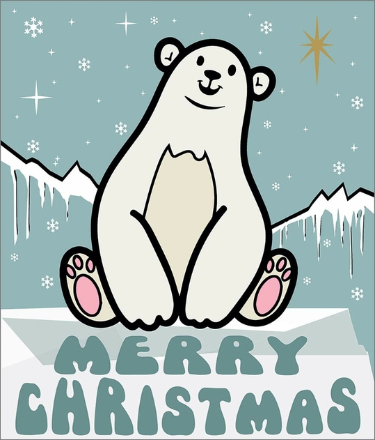 Image of Portfolio Happy Polar Bear Christmas Card
