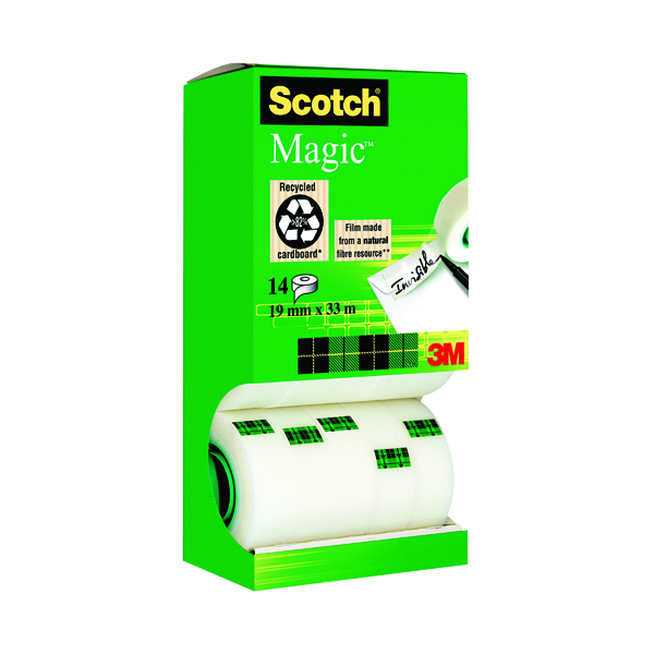 Image of Scotch Magic Tape 810 Tower Pack 19mm x 33m (14 Pack) 81933R14