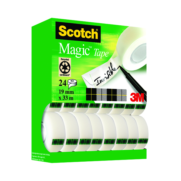 Image of Scotch Magic Tape 810 Tower Pack 19mm x 33m (24 Pack) XA004815701