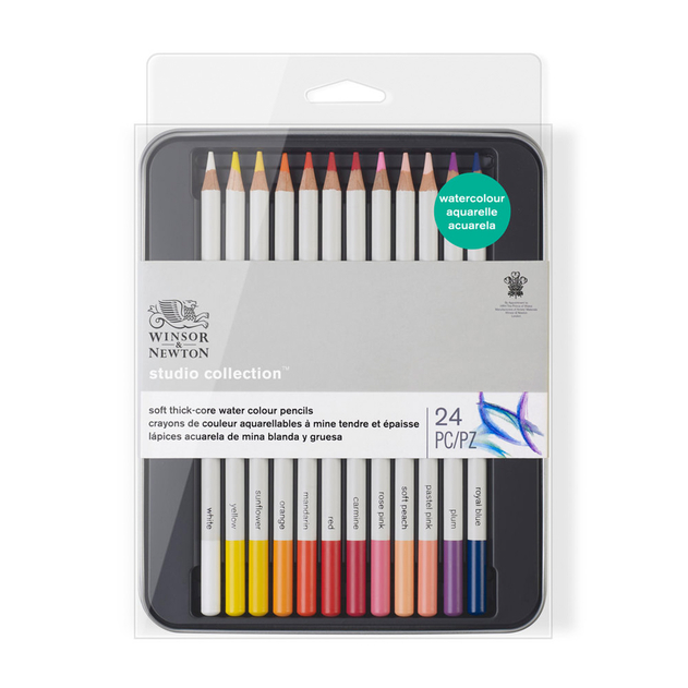 Winsor & Newton Watercolour Pencils x 24 set WHSmith