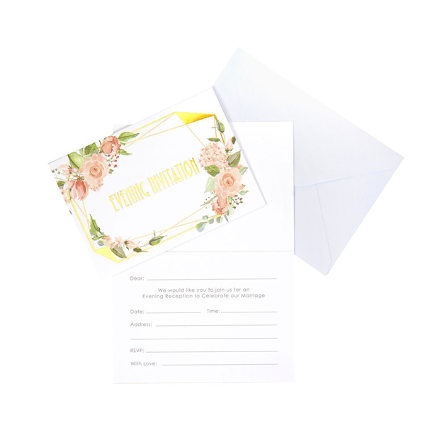 Image of Neviti Floral Evening Invitation (Pack of 10)