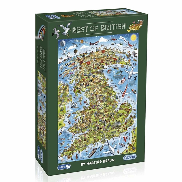 Image of Gibsons Best Of British 1000 Piece Jigsaw Puzzle
